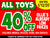 All Toys 40% Off