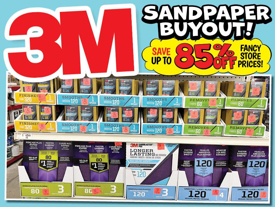 3M Sandpaper Buyout!