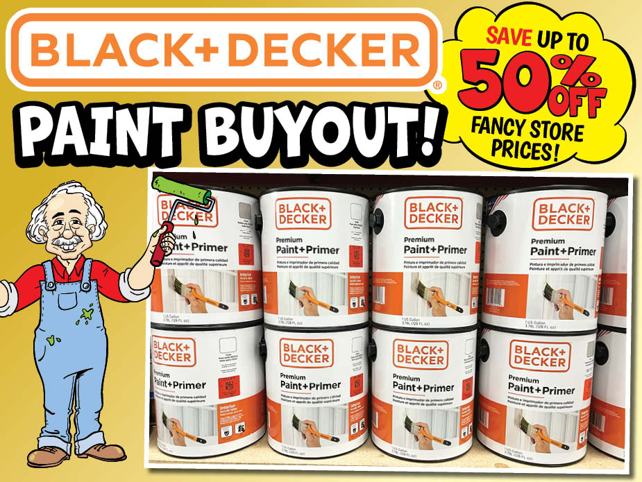 Black + Decker Paint Buyout