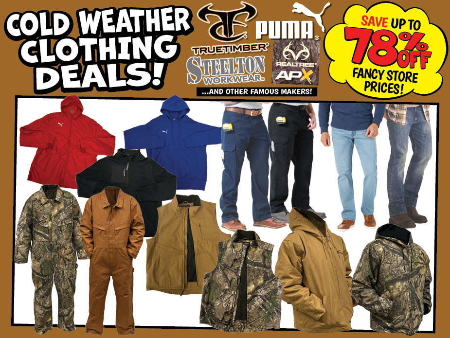 Cold Weather Clothing Deals