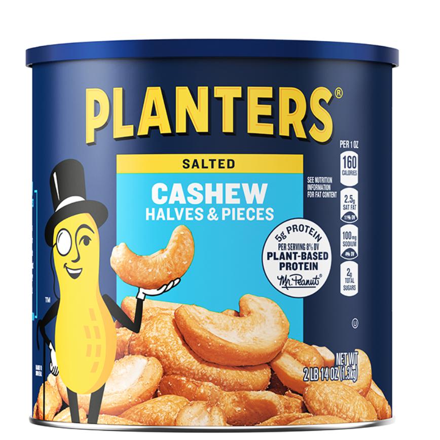 591607 46 oz Planters Cashews and halfs