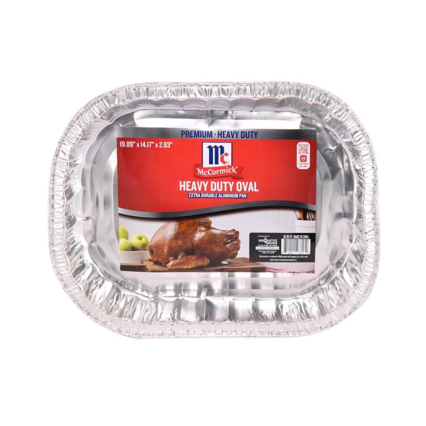 494513 McCormick Heavy Duty Oval Aluminum Pan