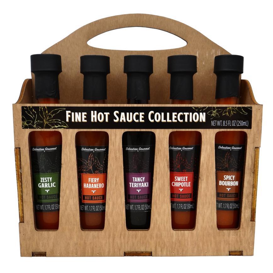 565164_8.5 OZ HOT SAUCES WOOD TOTES