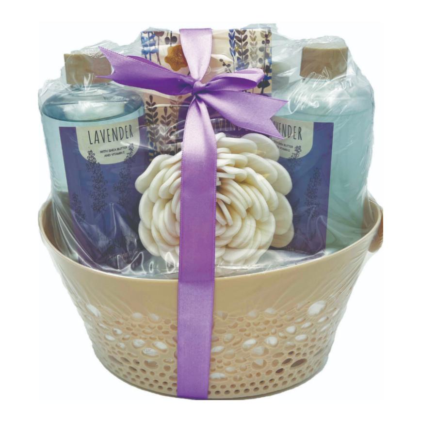 566459 Freida &amp; Joe Lavender Bath and Body Gift Basket