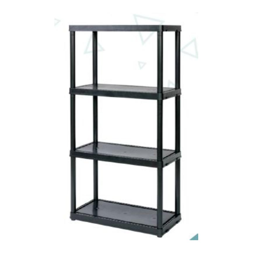 431256 4 TIER LD SHELF BLK