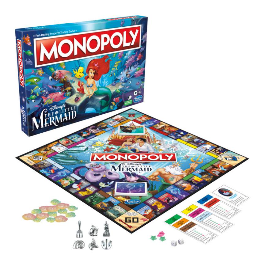 588325 Disney Little Mermaid Animated Monopoly