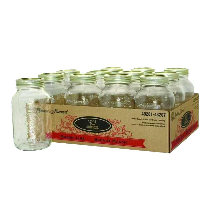 609400 Golden Harvest Canning Jars 