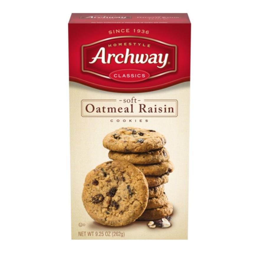 471457 Archway 9.25 oz. Oatmeal Raisin cookies